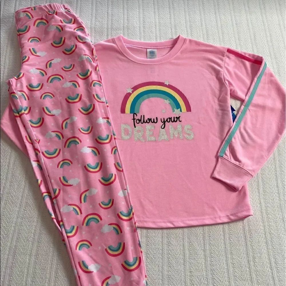 JELLIFISH Girls Size XL (14/16) Follow Your Dreams Pajama Set